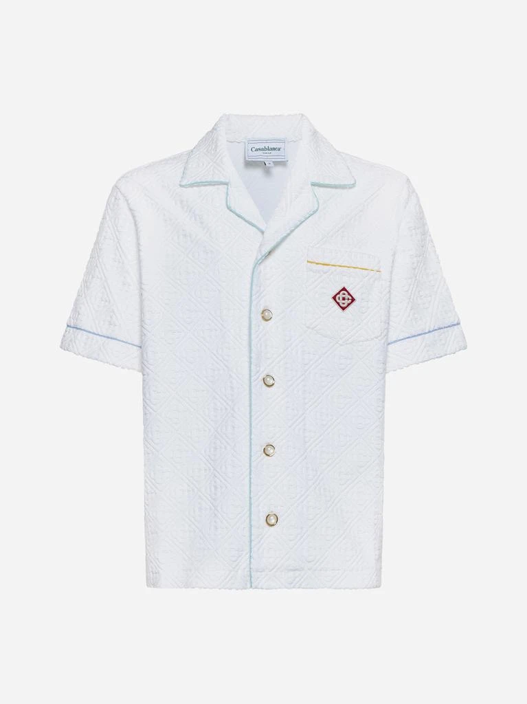 CASABLANCA Monogram toweling jacquard shirt 1