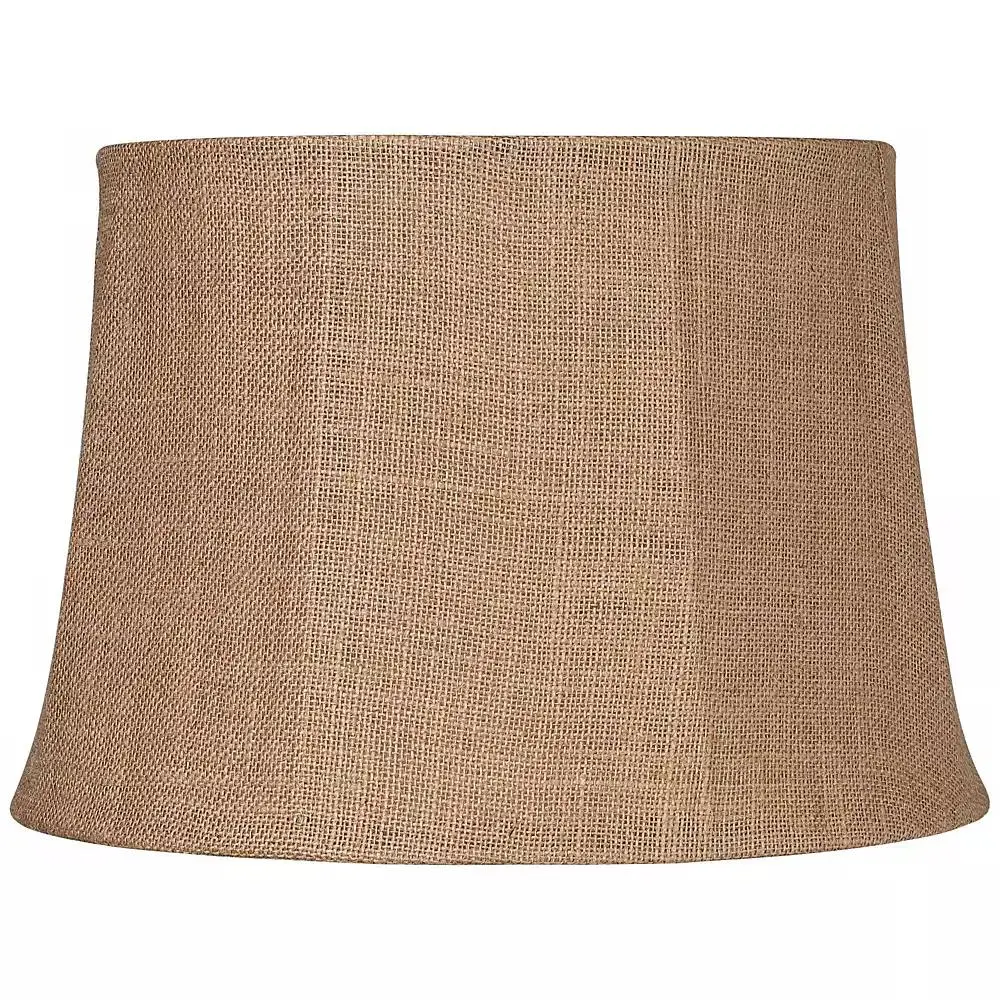 Springcrest Natural Burlap Medium Drum Lamp Shade 13