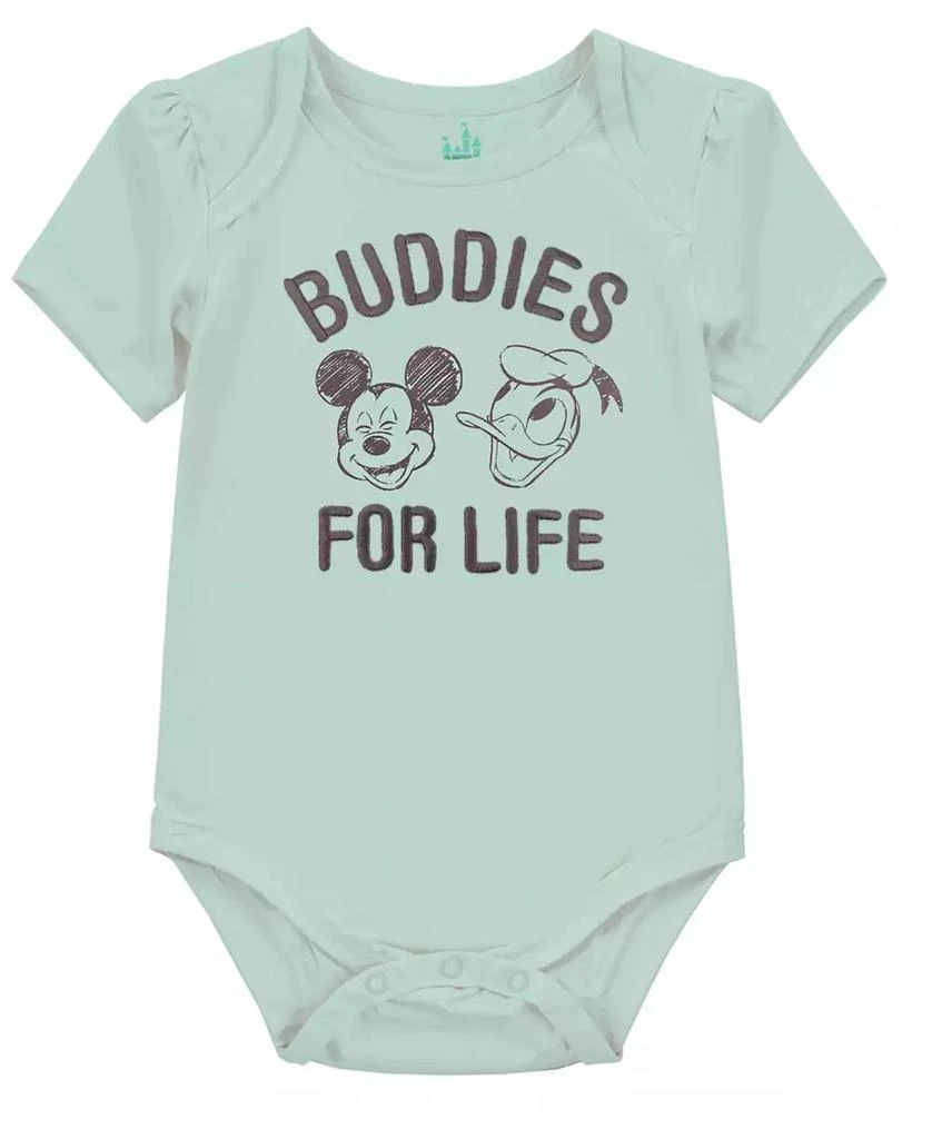 Disney Baby Boys 3-Pack Mickey Mouse Short Sleeve Bodysuit 2