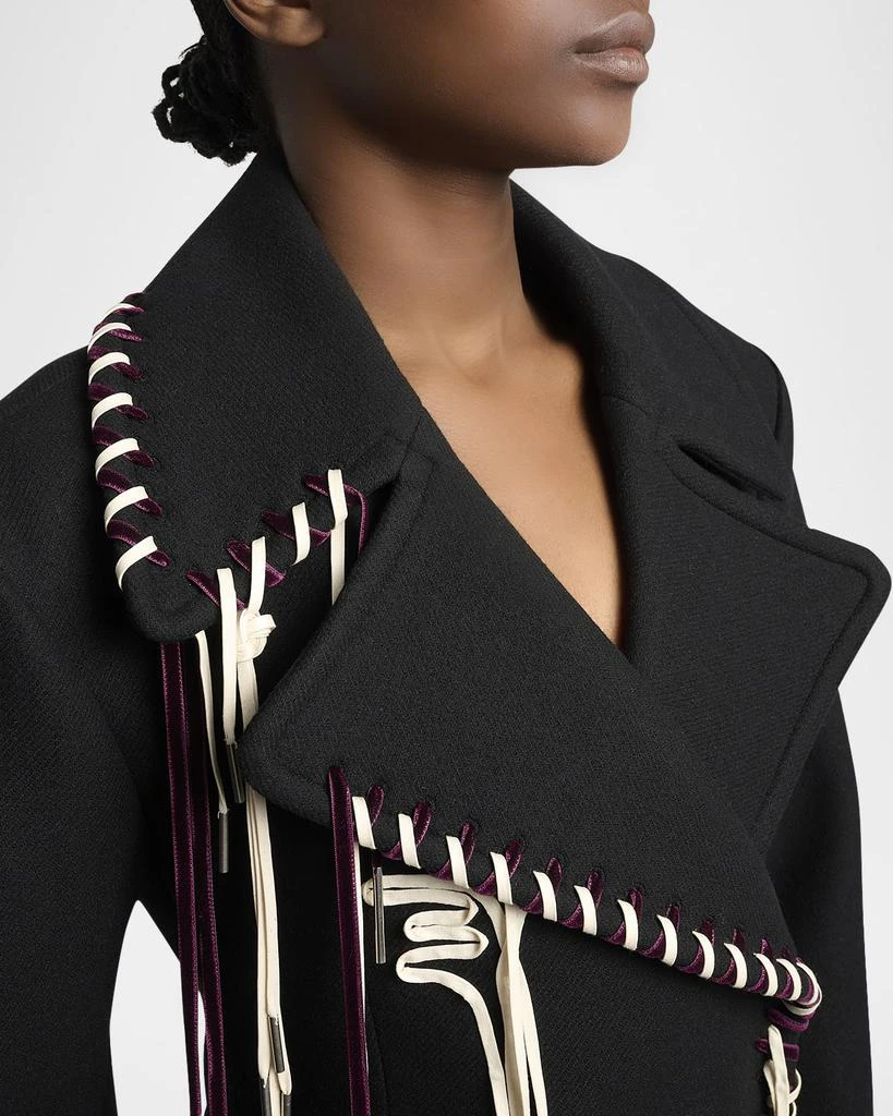 Dries Van Noten Embellished Floor-Length Wool Coat 5