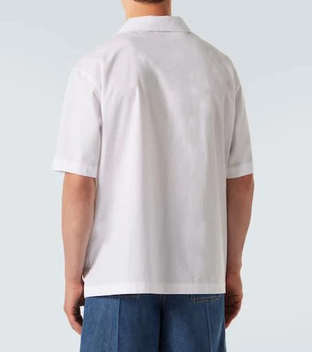 Valentino Embroidered cotton poplin bowling shirt 4
