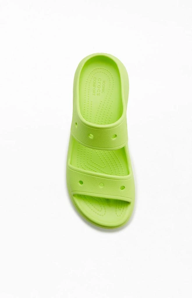 Crocs Women's Green Classic Crush Sandals 5