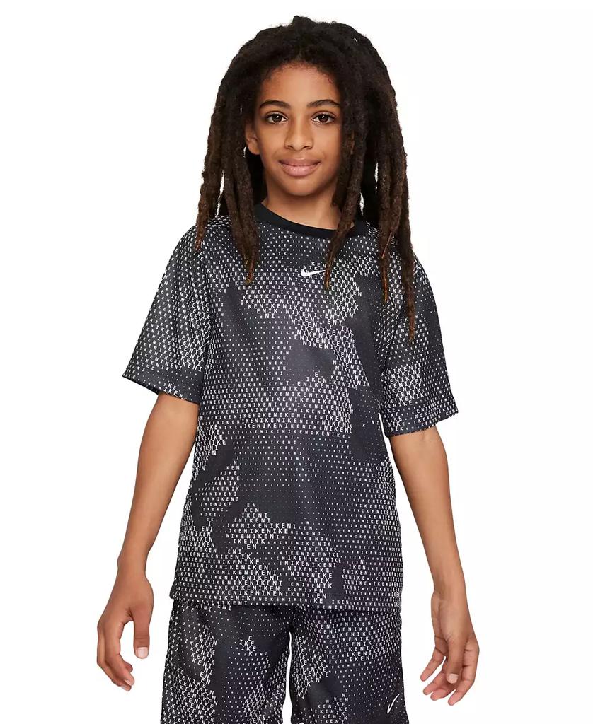 NIKE Big Boys Multi Dri-FIT Short-Sleeve Printed Top