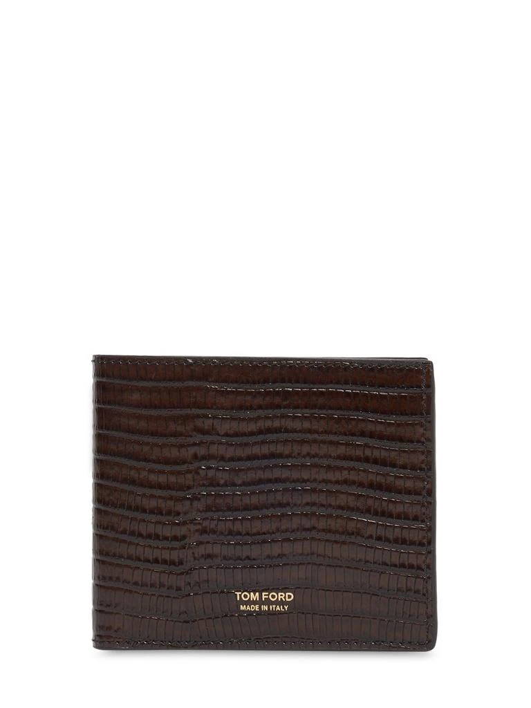 Tom Ford Croc Embossed Leather Bifold Wallet 1