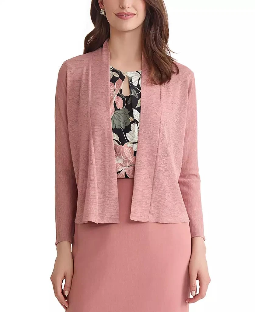 Kasper Women’s Long Sleeve Sheer Cardigan 3