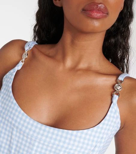 Versace Medusa 
95 gingham virgin wool bustier 4