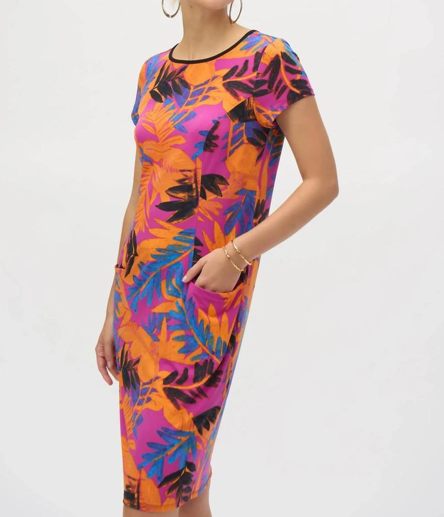 JOSEPH RIBKOFF Joseph Ribkoff - Tropical Print T-shirt Dress 3