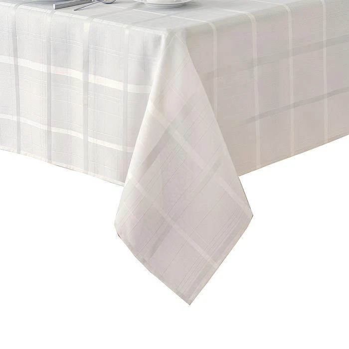 Elrene Home Fashions Elrene Elegance Plaid Jacquard Round Tablecloth, 70" x 70" 2