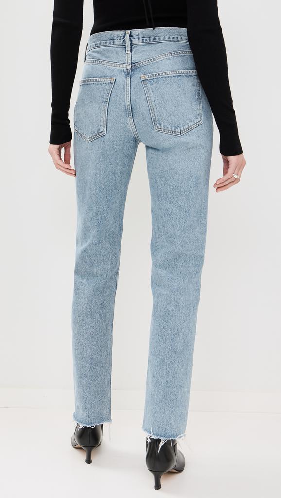 AGOLDE Lana Mid Rise Straight Jeans