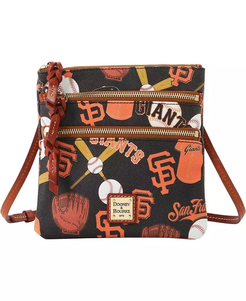 Dooney & Bourke Women's San Francisco Giants Game Day Triple Zip Crossbody Purse 1