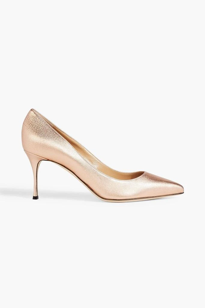 SERGIO ROSSI Metallic leather pumps 1