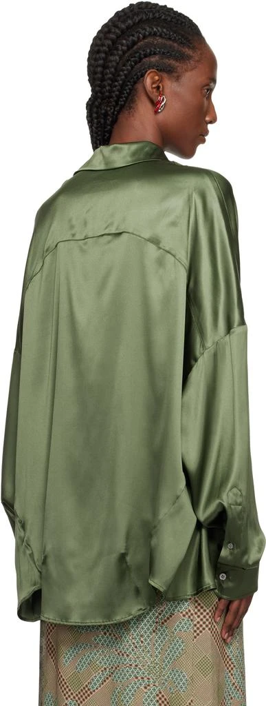 Dries Van Noten Green Silk Shirt 3
