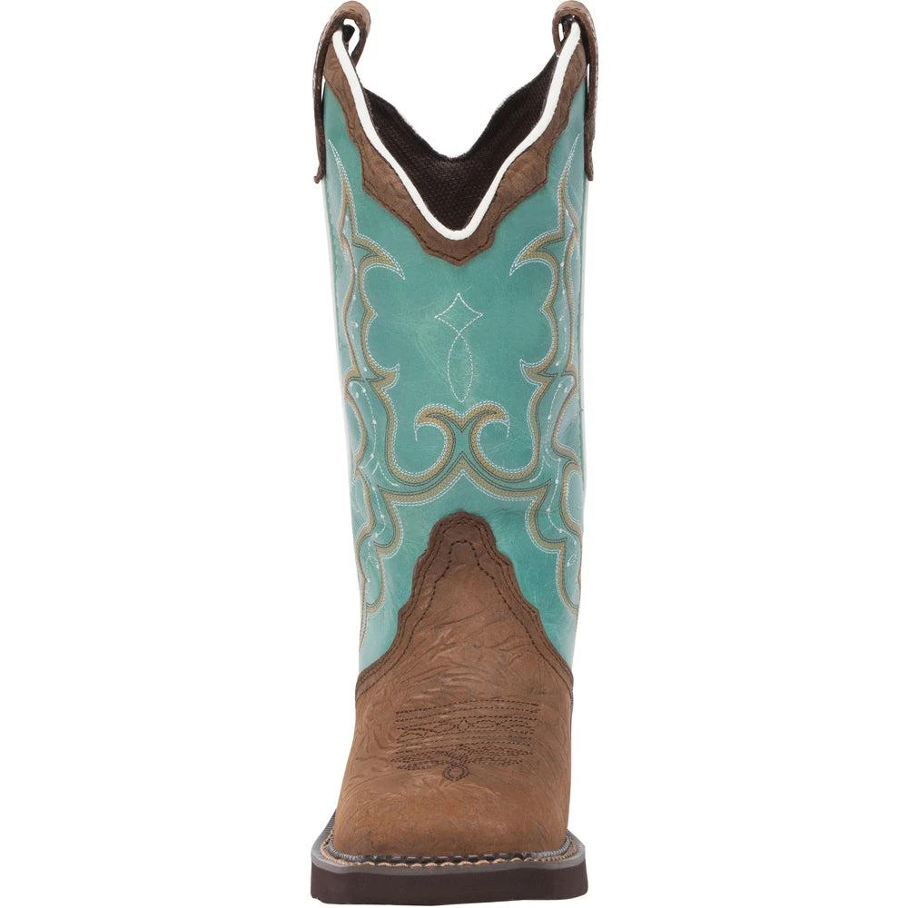 Justin Boots Raya Embroidered Square Toe Cowboy Boots 5