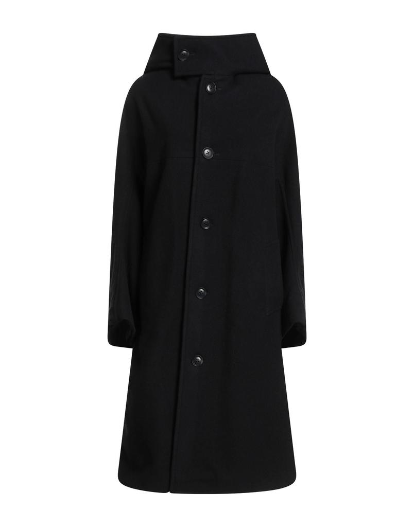YOHJI YAMAMOTO Black Cotton Twill Long Cape Coat - Coats - Compare