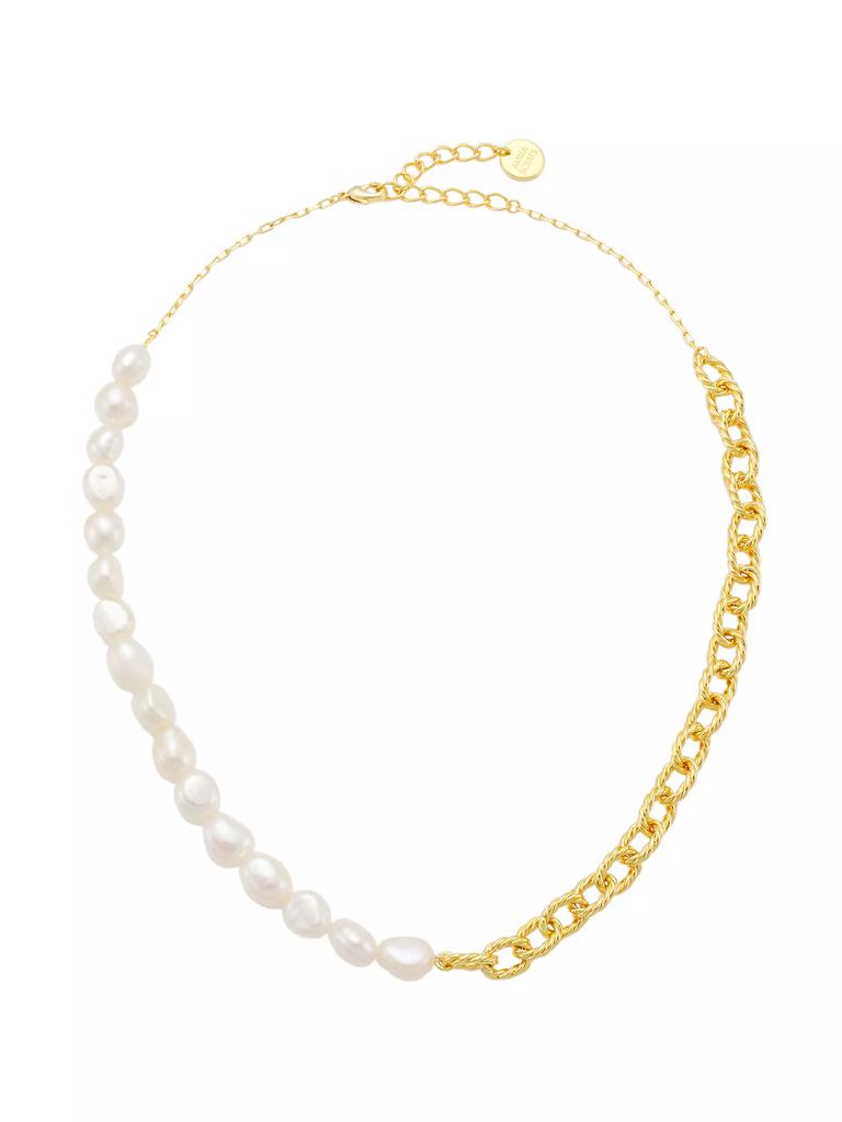 Amber Sceats Nori 24K Gold-Plated & Freshwater Pearl Necklace