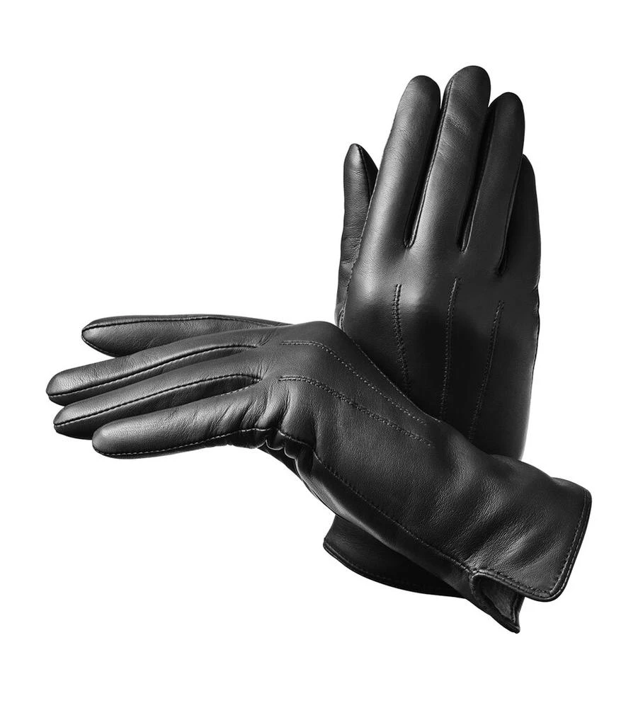 Aspinal of London Women's Wool-Cashmere Lined Leather Gloves (Medium) 1