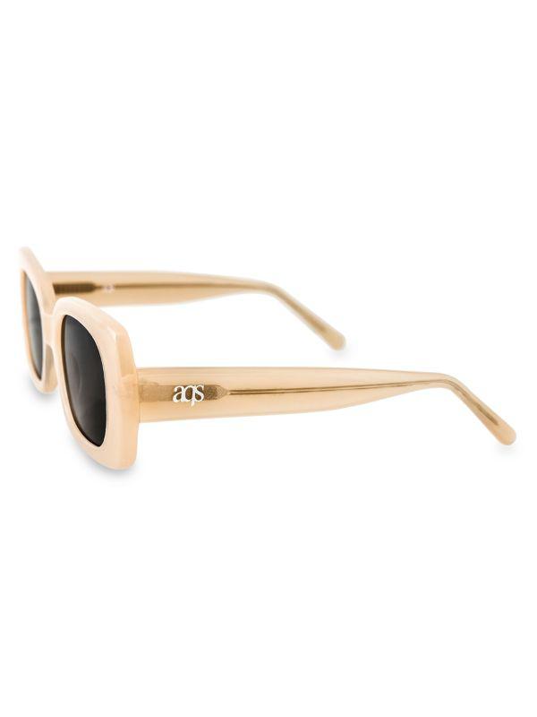 AQS 47MM Rectangular Sunglasses