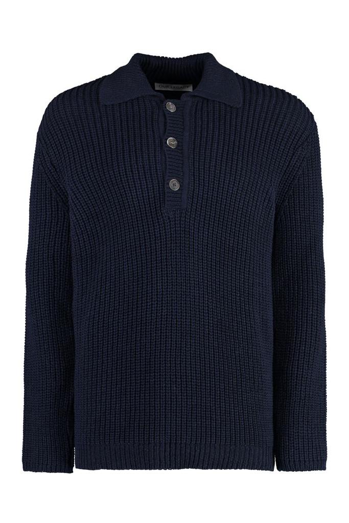 Our Legacy Our Legacy Knitted Cotton Polo Shirt IT-44 - Polo