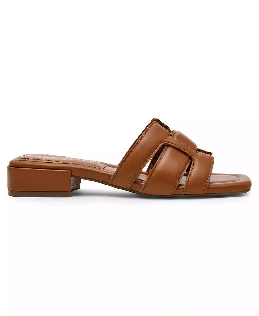 Anne Klein Women's Loyal Square Toe Slide Flat Sandals 8