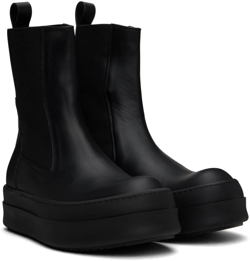 Rick Owens Black Porterville Mega Bumper Beatle Chelsea Boots 4