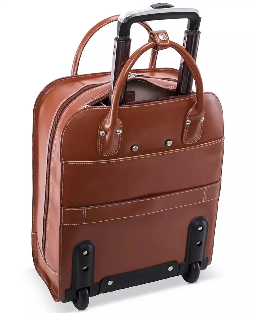 McKlein Uptown Leather Wheeled Laptop Briefcase 4