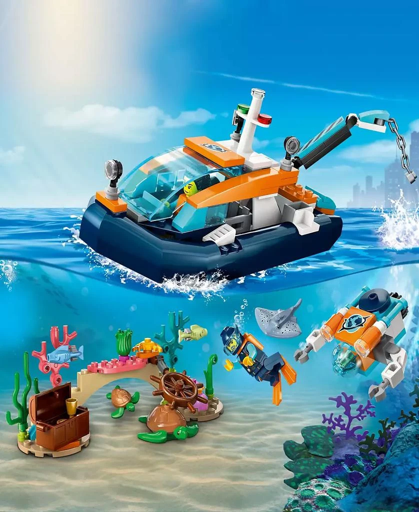 LEGO® City 60377 Exploration Explorer Diving Boat & Minifigure Toy Building Set 3