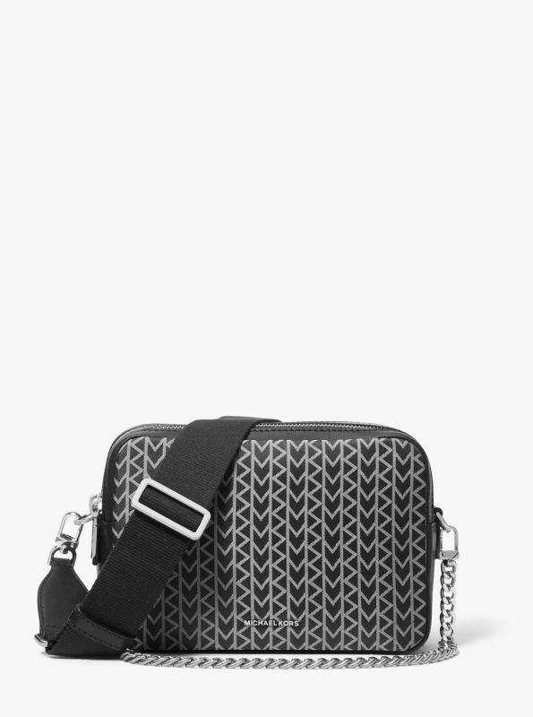 undefined Bryant Medium MK2000 Logo Jacquard Camera Crossbody Bag
