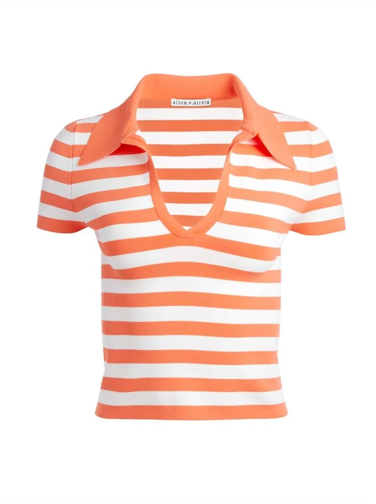 Alice + Olivia Alice + Olivia - Martha Striped Polo 6