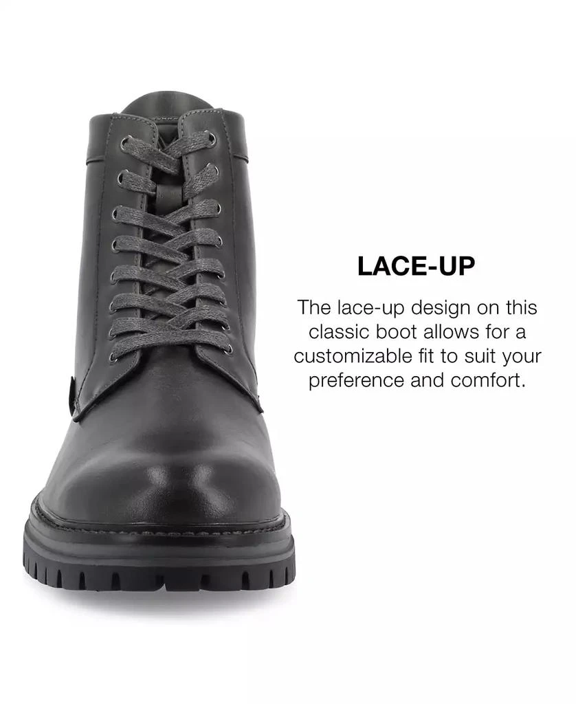 Vance Co. Men
s Denver Tru Comfort Foam Plain Toe Lace-Up Ankle Boots 7