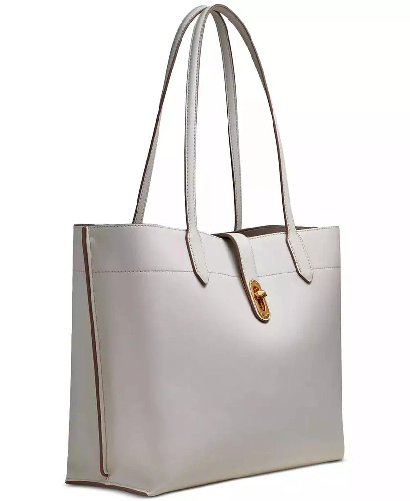 Donna Karan New York Donna Karan Bridgehampton Leather Turnlock Triple Compartment Tote 4