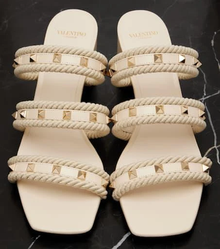 Valentino Rockstud Torchon 60 leather mules 5