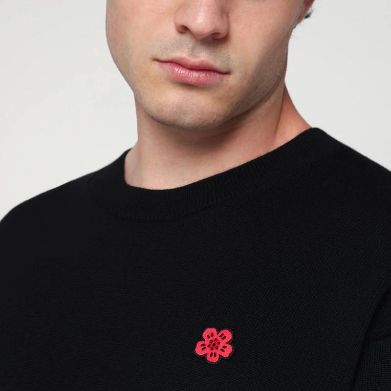 Kenzo Black wool crew neck sweater 4