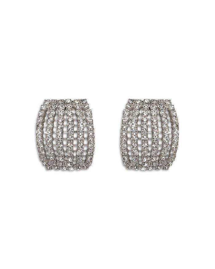 Jennifer Behr Kyrie Pavé Multi Row Hoop Earrings