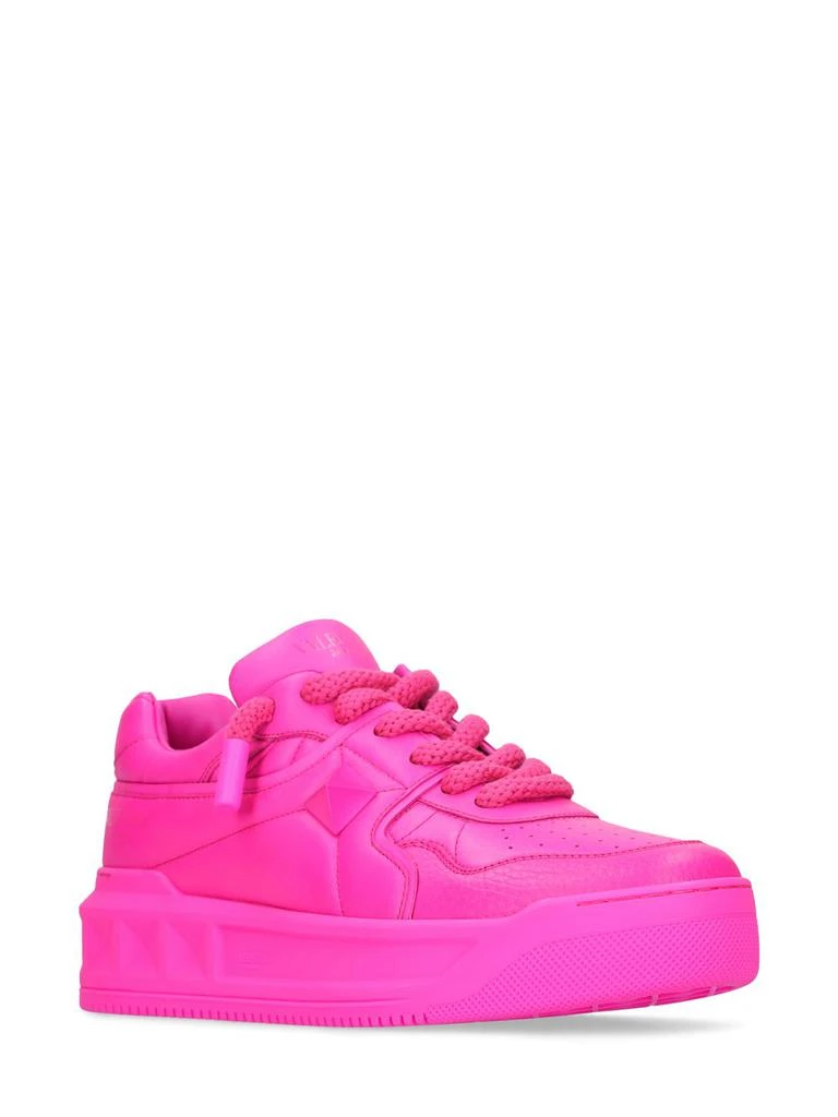 Valentino Xl One Stud Leather Sneakers 2