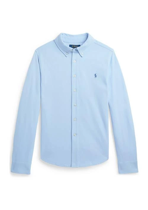Ralph Lauren Lauren Childrenswear Boys 8 20 Featherweight Cotton Mesh Shirt 1