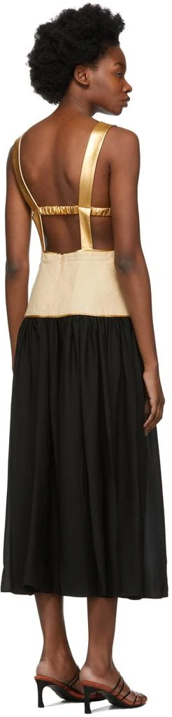 Diotima Beige & Black Corpetto Dress 3