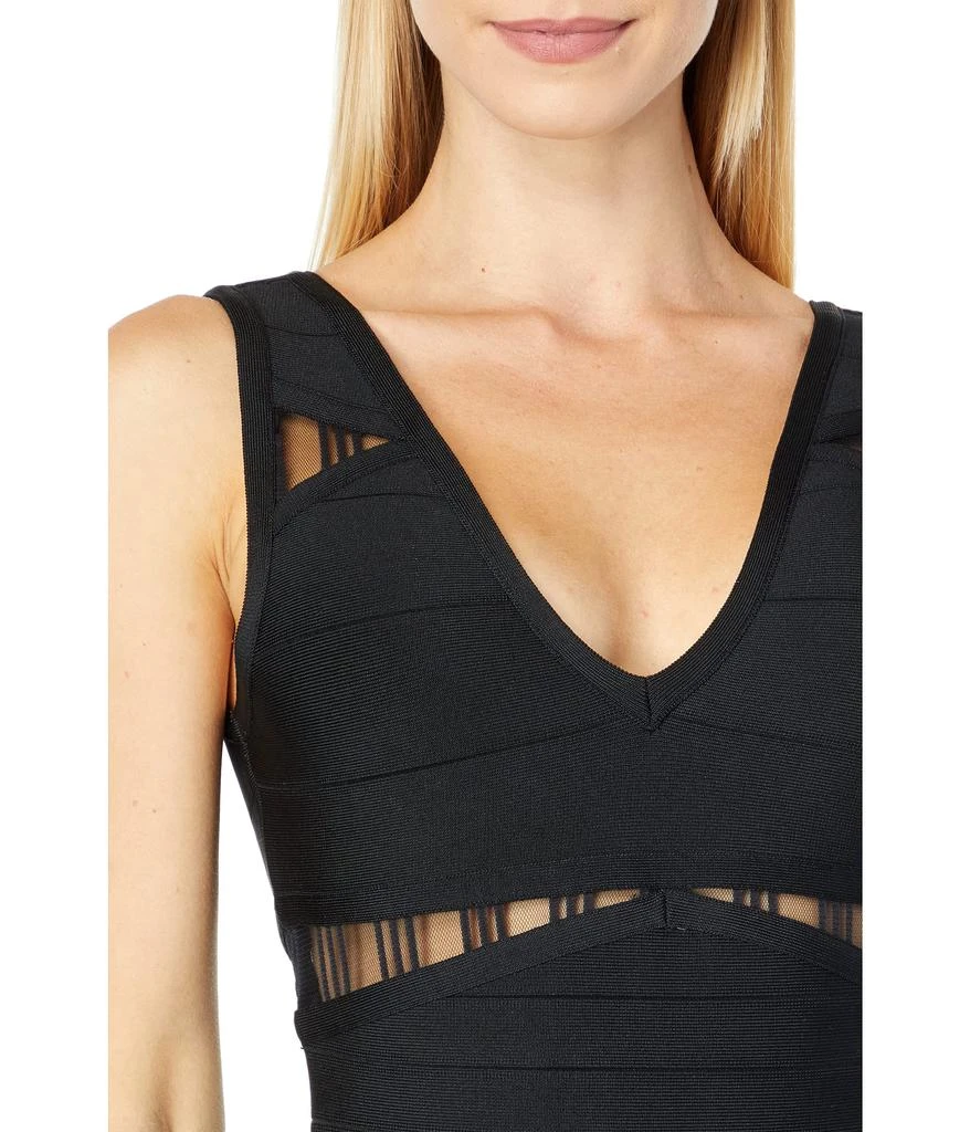 Bebe V-Neck Bandage Dress 3