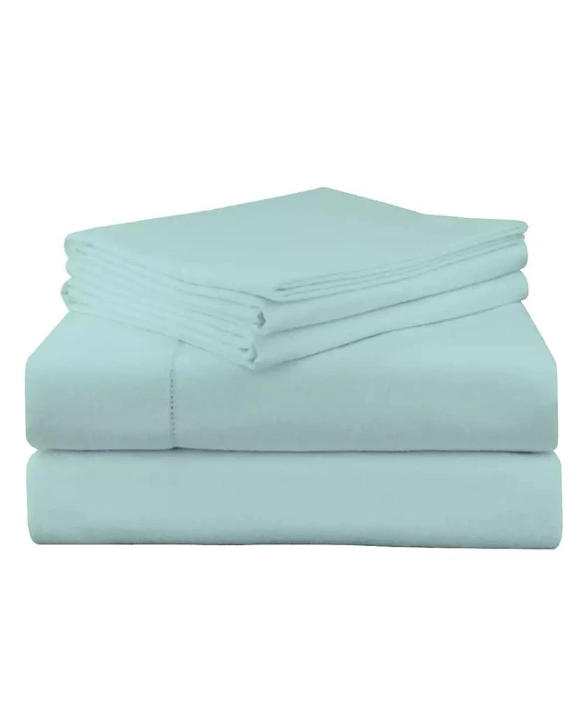 Pointehaven Solid Luxury Weight Flannel Sheet Set, Twin XL