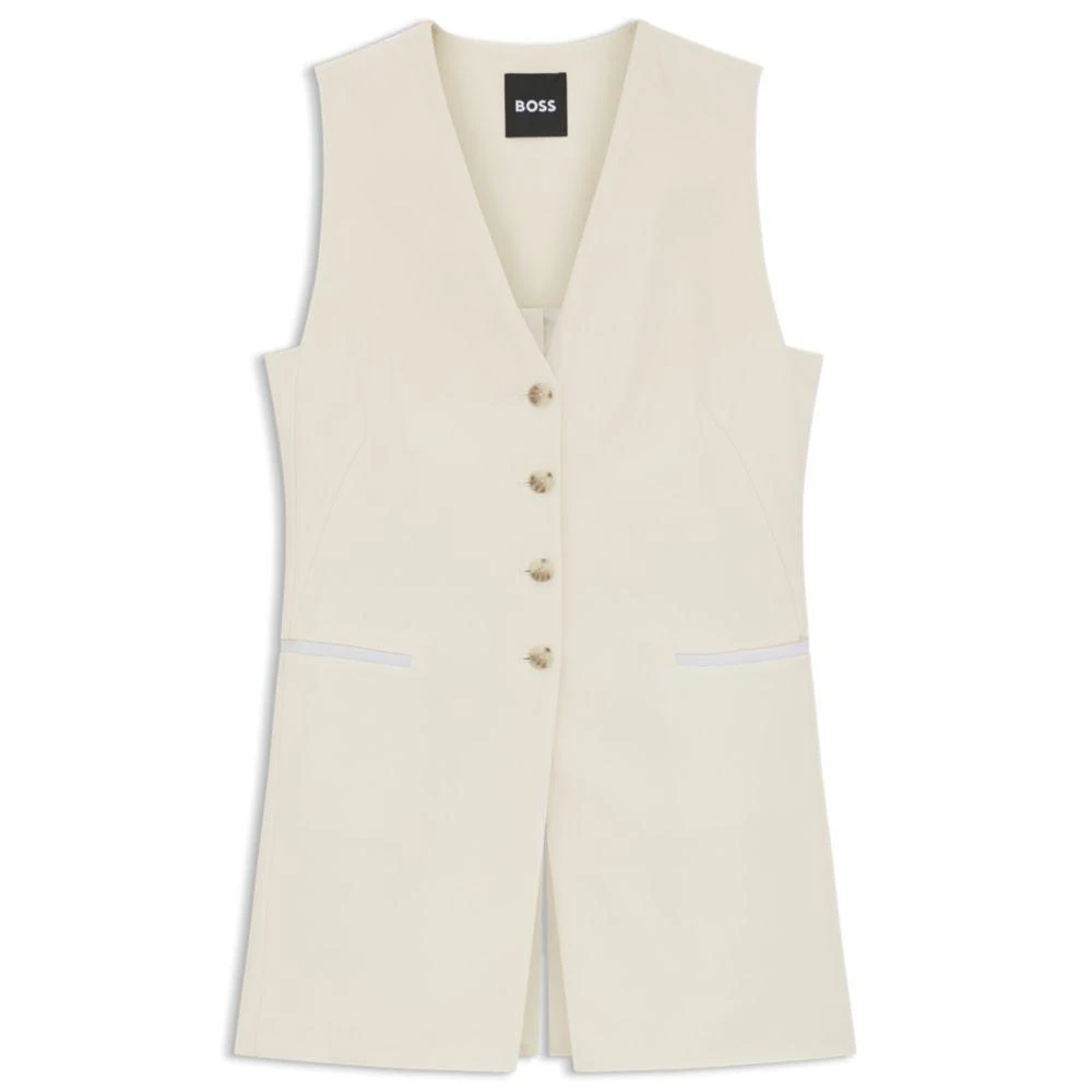 Hugo Boss Slim-fit blazer with sleeveless styling