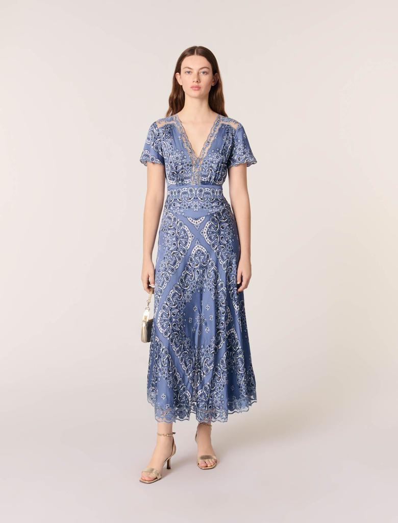 Maje Maje Woman's viscose Patterned flowing maxi dress for Spring/Summer