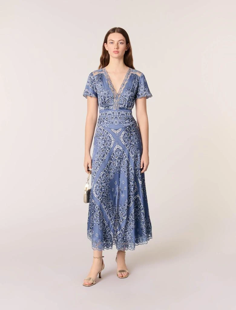 Maje Maje Woman's viscose Patterned flowing maxi dress for Spring/Summer 1
