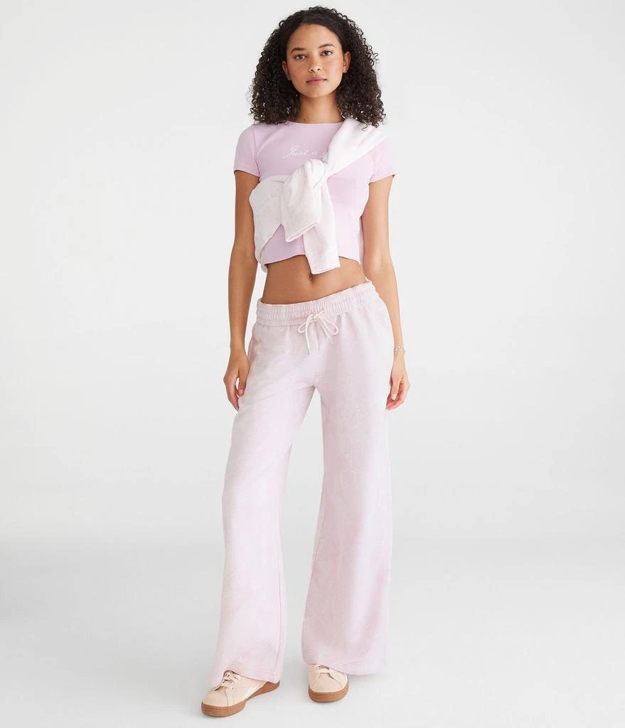 Aeropostale Forest Camo High-Rise Wide Leg Sweatpants 2