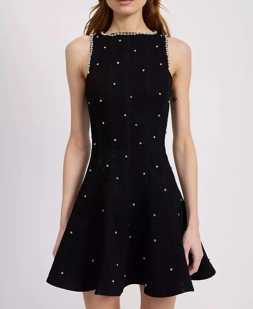 white christmas dresses Aney Dress | Denim Suede Mix - 44 main image 1