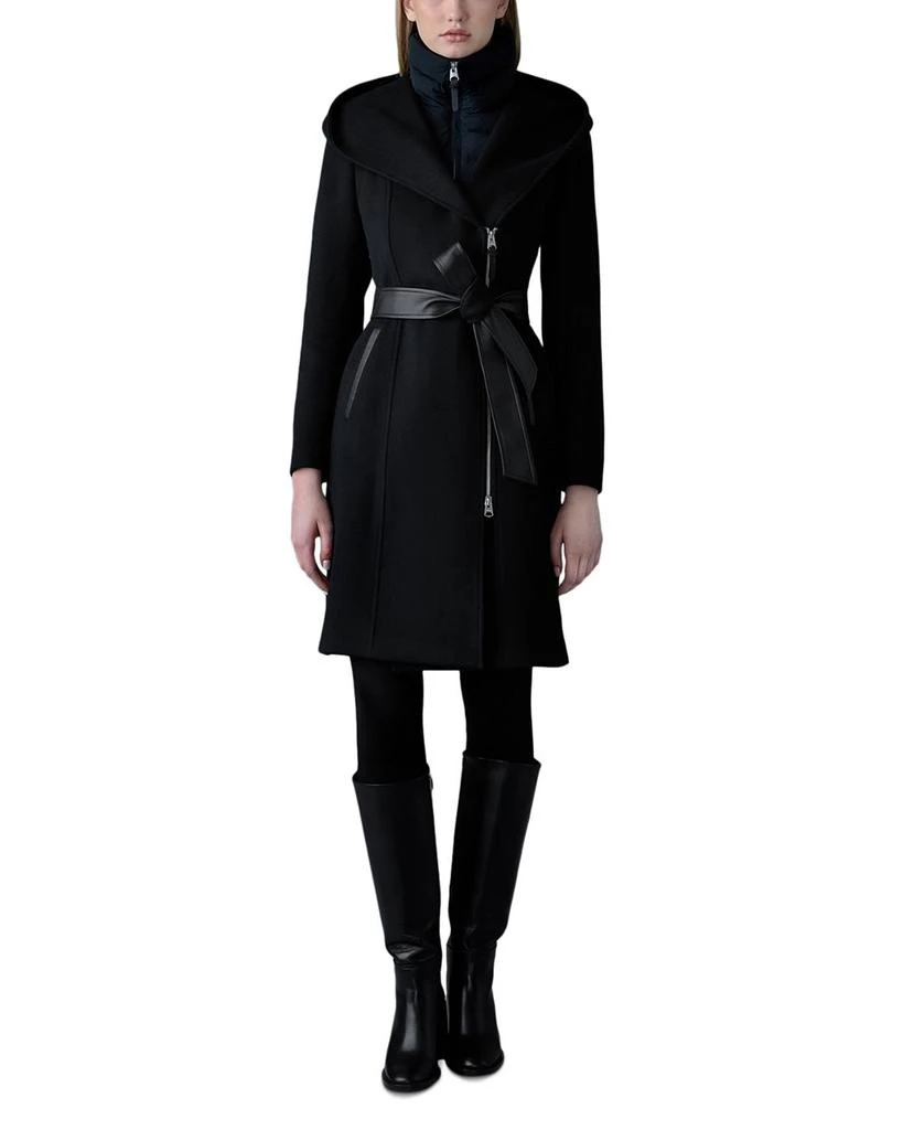 Mackage Shia 2 in 1 Double Face Wool Coat with Removable Bib 2