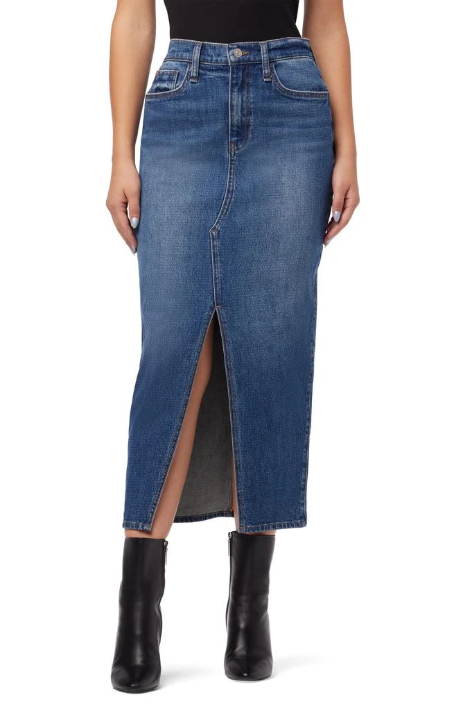 Hudson Reconstructed Denim Midi Skirt 1