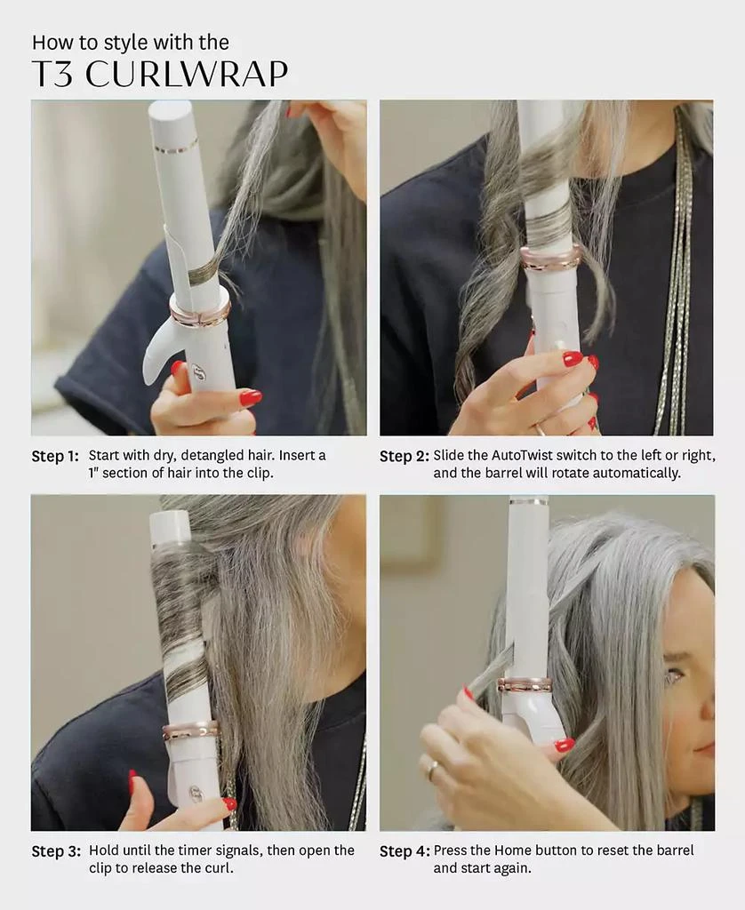 T3 CurlWrap 1.25" Automatic Rotating Curling Iron with Long Barrel 9