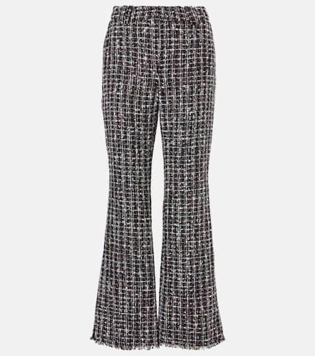 Balmain Tweed flared pants 1