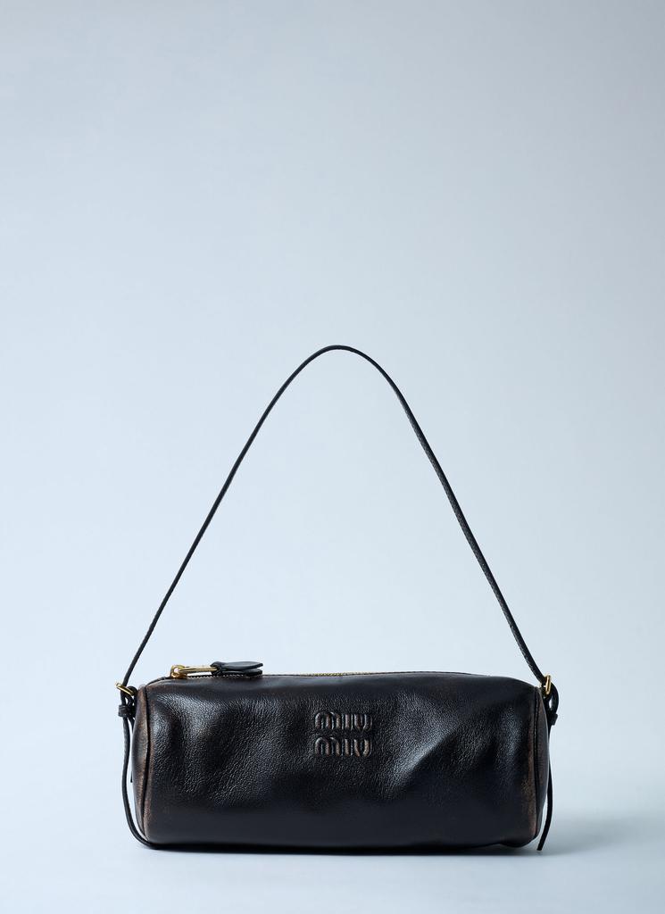 Miu Miu Leather Logo Motif Shoulder Bag - Shoulder Bags - Compare