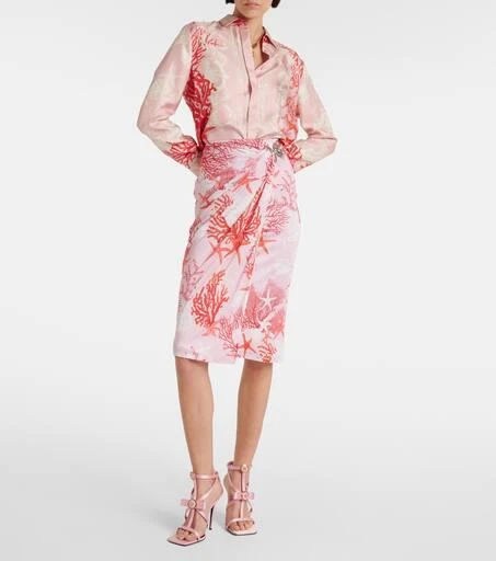 Versace Barocco Sea silk twill shirt 2