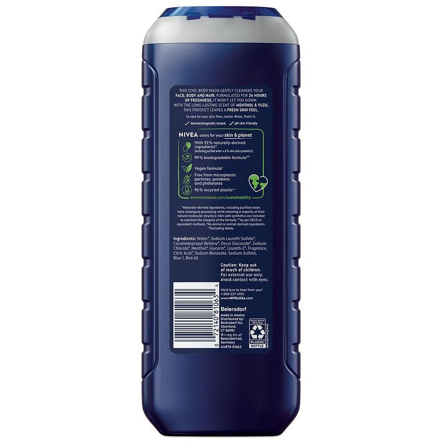 Nivea Body Wash With Icy Menthol Cool 3